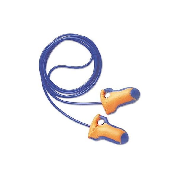 Honeywell Environmental HowardLeig, Lt-30 Laser Trak Single-Use Earplugs, Corded, 32nrr, Orange/blue, 100 Pairs LT30 - main